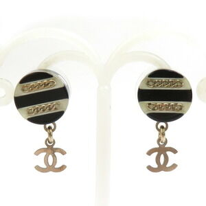 CHANEL Black Earrings